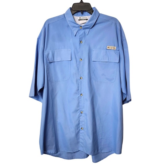 COLUMBIA SPORTSWEAR LIGHTWEIGHT BUTTON‎ UP FISHING SHIRT MENS XL RELAXED FIT - Picture 1 of 8